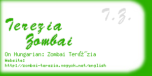 terezia zombai business card